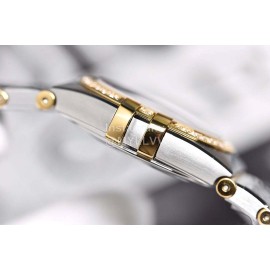 Omega 28mm Dial Steel Strap Diamond Watch