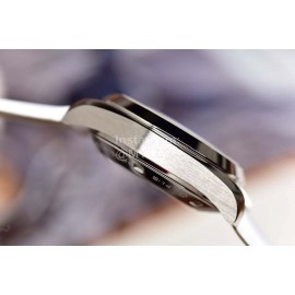 Omega Fashion 34mm Dial Leather Strap Watch For Women