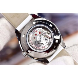 Omega Fashion 34mm Dial Leather Strap Watch For Women