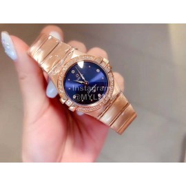 Omega 27mm Diamond Dial Quartz Watch For Women