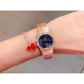 Omega 27mm Diamond Dial Quartz Watch For Women