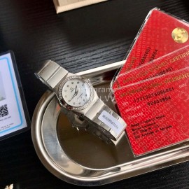 Omega 316l Steel Case 27mm Dial Diamond Watch