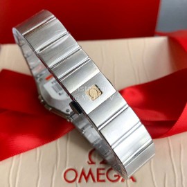 Omega 316l Steel Case 27mm Dial Diamond Watch