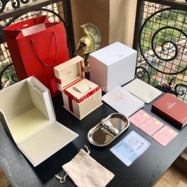 Omega 316l Steel Case 27mm Dial Diamond Watch