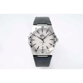 Omega Fashion Leather Strap Watch For Men