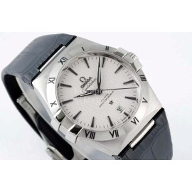 Omega Fashion Leather Strap Watch For Men
