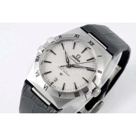 Omega Fashion Leather Strap Watch For Men
