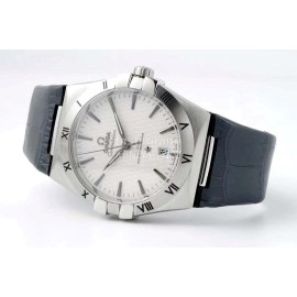 Omega Fashion Leather Strap Watch For Men