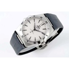 Omega Fashion Leather Strap Watch For Men