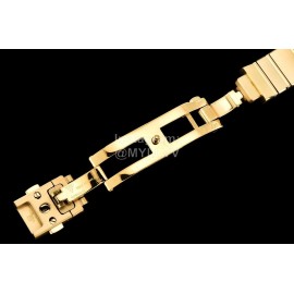 Omega G Factory 25mm Black Dial Quartz Watch For Women Gold 