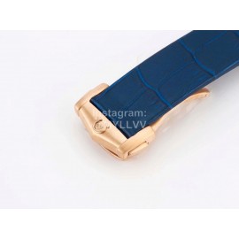 Omega 39mm Blue Dial 316l Steel Case Watch