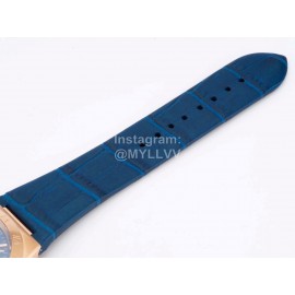 Omega 39mm Blue Dial 316l Steel Case Watch