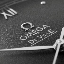 Omega 39.5mm Black Dial Steel Strap Watch