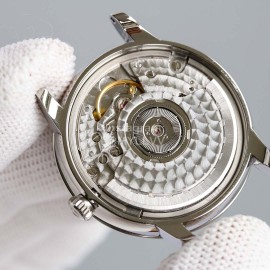 Omega 32.7mm Dial Leather Strap Watch White