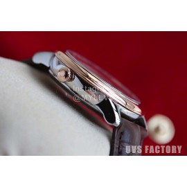 Omega Roman Numeral Dial Brown Leather Strap Watch