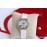 Omega Roman Numeral Dial White Leather Strap Watch