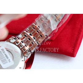 Omega White Roman Numeral Dial Steel Strap Watch