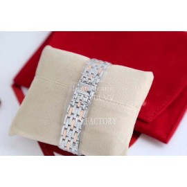 Omega White Roman Numeral Dial Steel Strap Watch