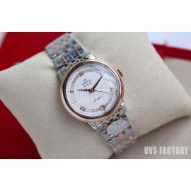 Omega New Roman Numeral Dial Steel Strap Watch