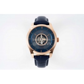 Omega Fashion Leather Strap Watch Blue