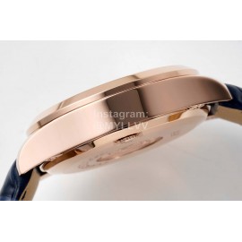 Omega Fashion Leather Strap Watch Blue