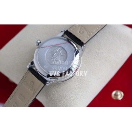 Omega Sapphire Crystal Leather Strap Watch