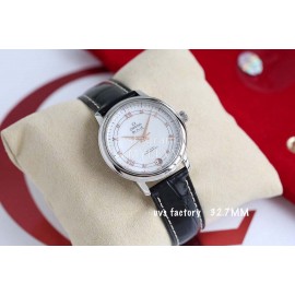 Omega New Sapphire Crystal Leather Strap Watch