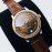 Omega 316l Steel Case Leather Strap Watch Brown