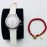 Omega 316l Steel Case White Leather Strap Watch