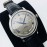 Omega Leather Strap Gray Dial 316l Steel Case Watch