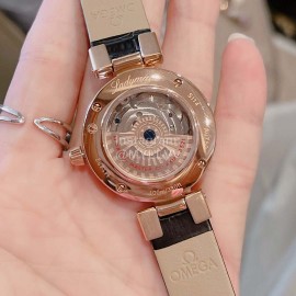 Omega Ladymatic Sapphire Crystal Diamond Watch