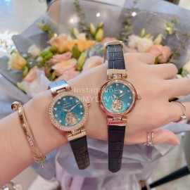 Omega Ladymatic Sapphire Crystal Diamond Watch