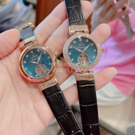 Omega Ladymatic Sapphire Crystal Diamond Watch