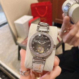 Omega Ladymatic New Diamond Sapphire Crystal Watch