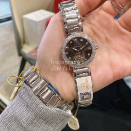 Omega Ladymatic New Diamond Sapphire Crystal Watch