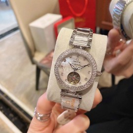 Omega Ladymatic Fashion Diamond Sapphire Crystal Watch