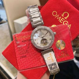 Omega Ladymatic Fashion Diamond Sapphire Crystal Watch