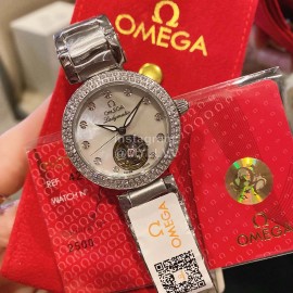 Omega Ladymatic Fashion Diamond Sapphire Crystal Watch