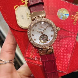 Omega Ladymatic New Sapphire Crystal Diamond Watch