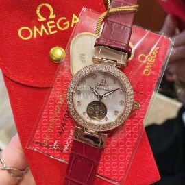 Omega Ladymatic New Sapphire Crystal Diamond Watch