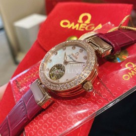 Omega Ladymatic New Sapphire Crystal Diamond Watch