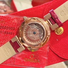 Omega Ladymatic New Sapphire Crystal Diamond Watch