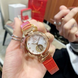 Omega Ladymatic New Diamond Sapphire Crystal Watch For Women