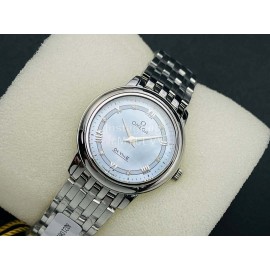 Omega Qtq Factory Sapphire Crystal Steel Strap Watch Silver