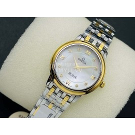 Omega Qtq Factory Sapphire Crystal Steel Strap Watch Gold