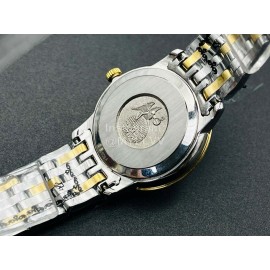 Omega Qtq Factory Sapphire Crystal Steel Strap Watch Gold
