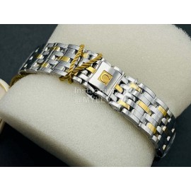 Omega Qtq Factory Sapphire Crystal Steel Strap Watch Gold