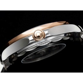 Omega Black Ceramic Dial Steel Strap Watch