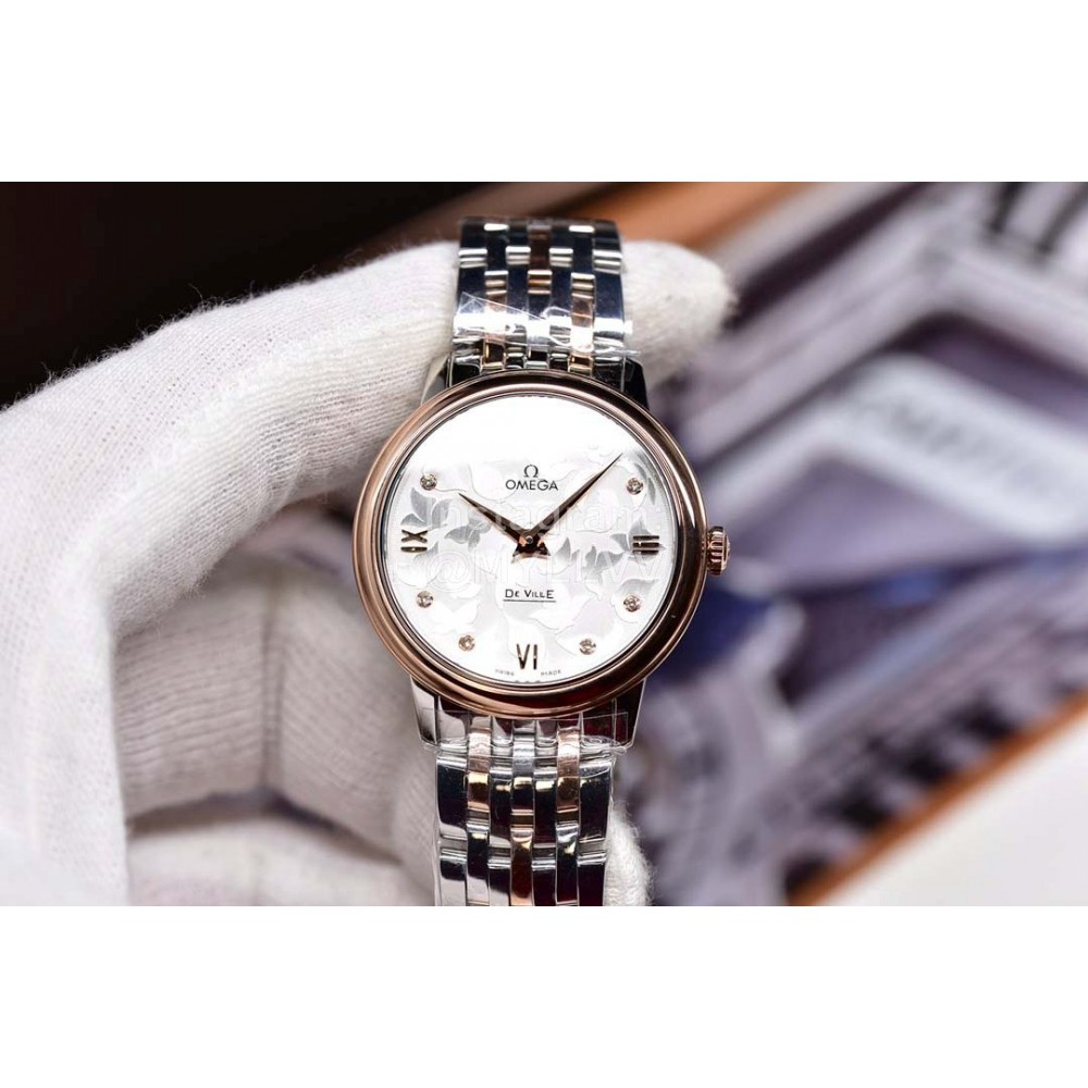 Omega Steel Strap 32.7mm Butterfly Dial Watch