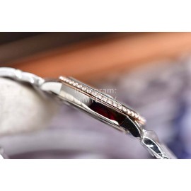 Omega Fashion 32.7mm Butterfly Dial Steel Strap Watch